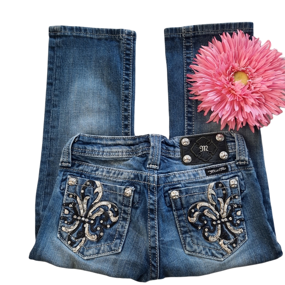 Miss Me Embellished Capri Jeans Size 12